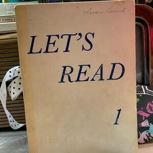 Vintage Beginner Let's Read Book #1 - Early Educational Book for Kids